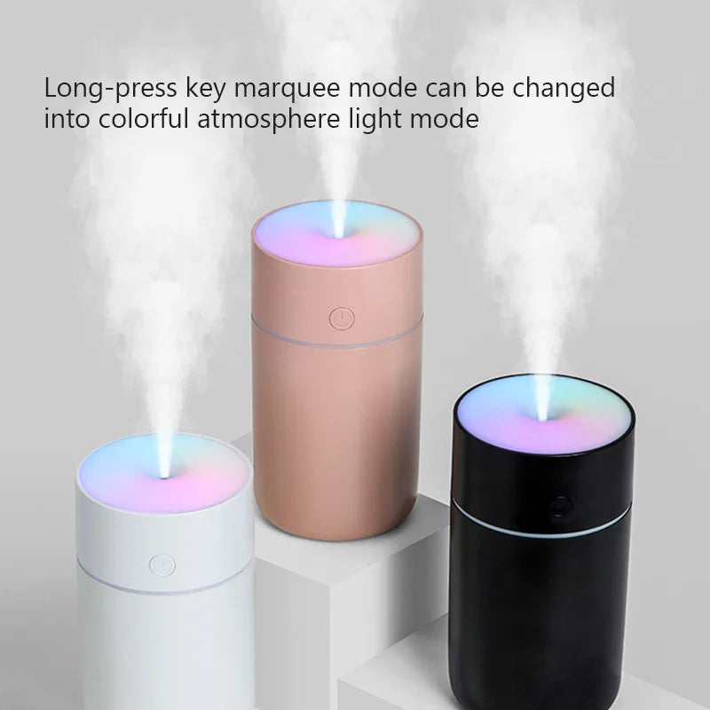 Wireless Portable Air Humidifier USB Rechargeable Home Car Mini Aroma Diffuser Colorful Essential Oil Humidificador Mist Maker