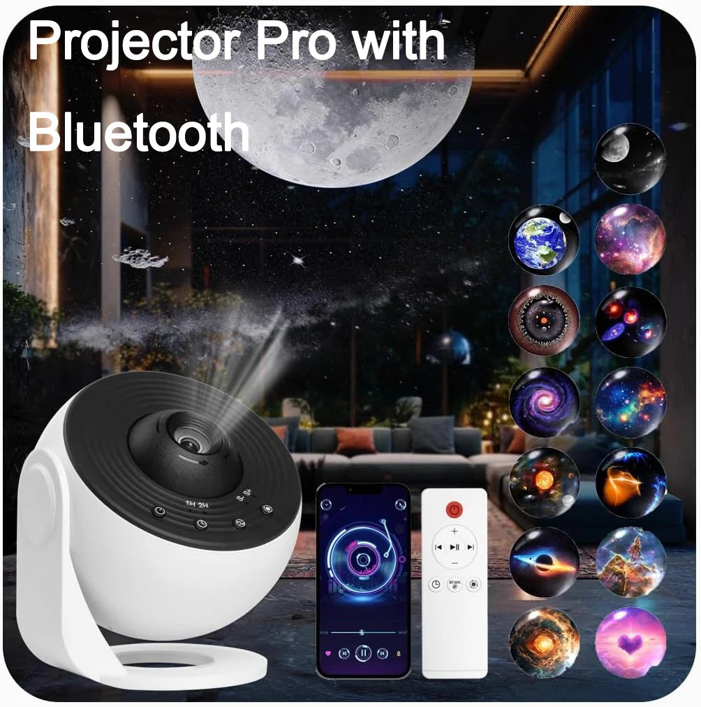 Pro Night Light Galaxy Projector Starry Sky Projector 360° Rotate Planetarium Lamp for Kids Bedroom Valentines Day Wedding Deco