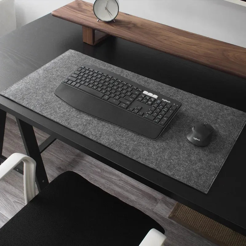 Wool Felt Cushion Large Mouse Pads Gaming Computer Xxl Desk Mat Table Keyboard Laptop Desk Non-Slip Deskpad Home Office Mousepad