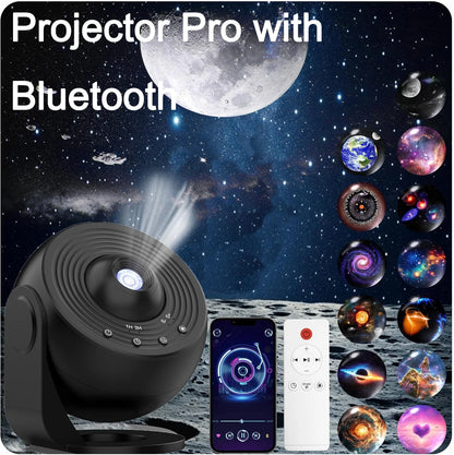 Pro Night Light Galaxy Projector Starry Sky Projector 360° Rotate Planetarium Lamp for Kids Bedroom Valentines Day Wedding Deco