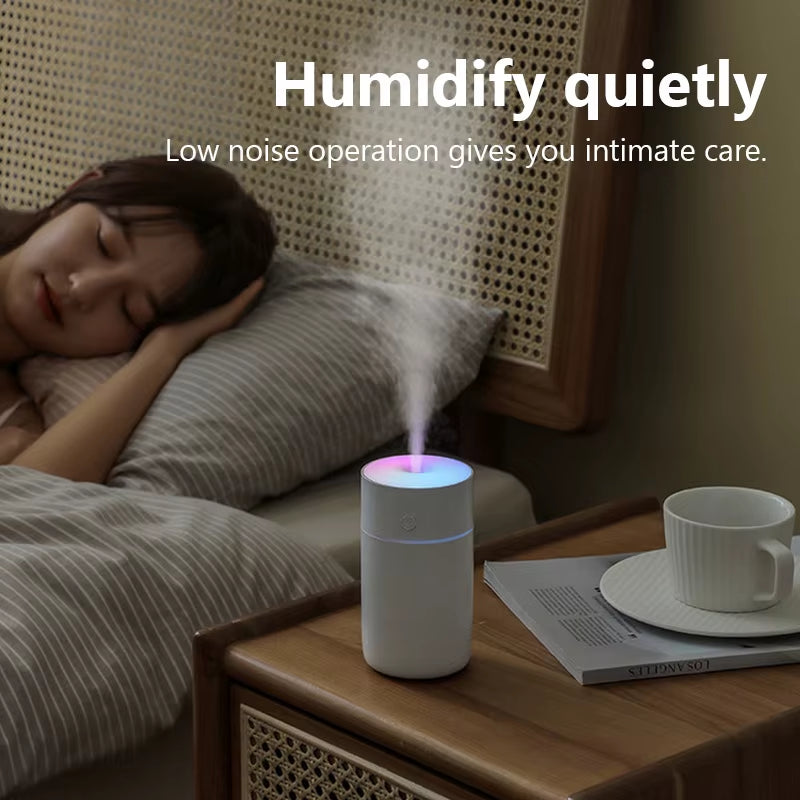 Wireless Portable Air Humidifier USB Rechargeable Home Car Mini Aroma Diffuser Colorful Essential Oil Humidificador Mist Maker