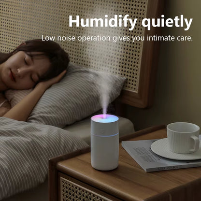 Wireless Portable Air Humidifier USB Rechargeable Home Car Mini Aroma Diffuser Colorful Essential Oil Humidificador Mist Maker