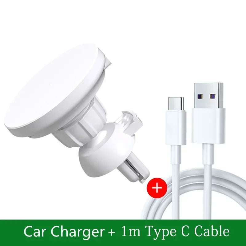 Upgraded Magnetic Wireless Car Charger 30W Fast Car Charging for Iphone 12 13 14 15 Pro Max Mini Air Vent Car Phone Holder Stand