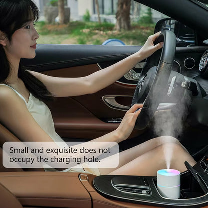 Wireless Portable Air Humidifier USB Rechargeable Home Car Mini Aroma Diffuser Colorful Essential Oil Humidificador Mist Maker