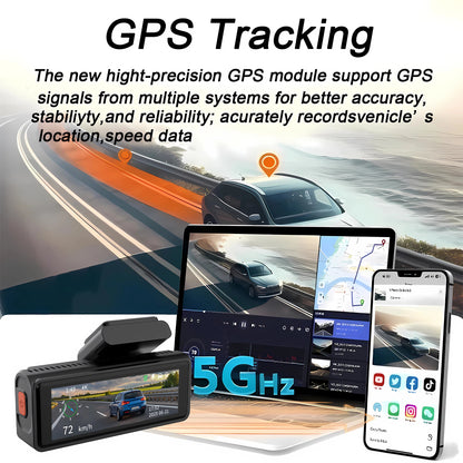 ADAS Dash Cam 4K+2.5K GPS WIFI 24H Night Vision Mini Optional Rear Lens Dashcam Car DVR Video Recorder Camera for Car Black Box