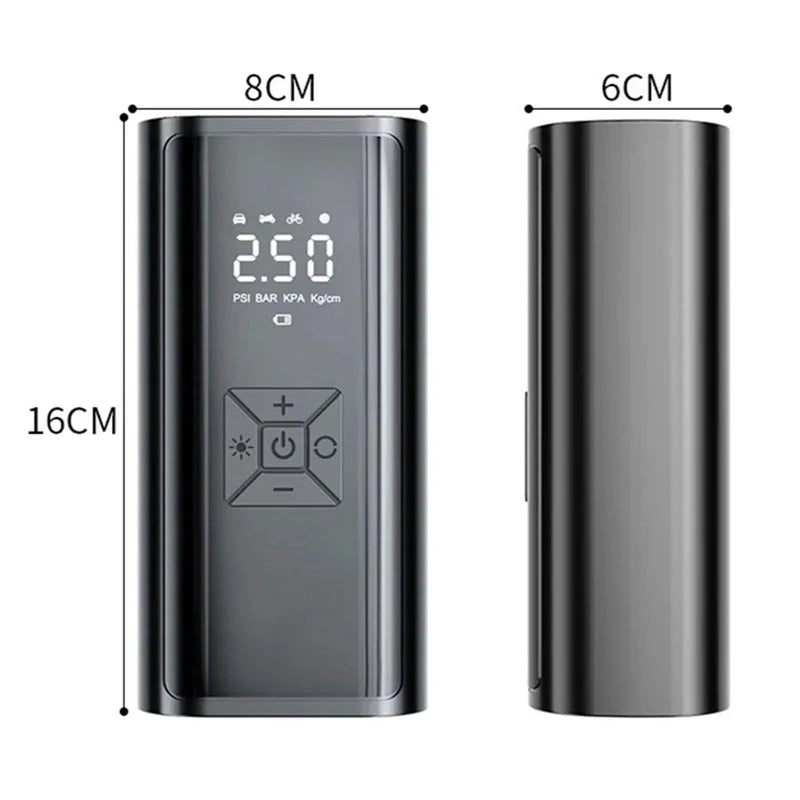 LEIBOO Wireless Air Pump 150Psi Portable Electric Tire Inflator for Car Bicycle Motorcycle Mini Air Compressor Tire Air Injector