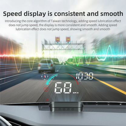 M22 Head up Display GPS MPH Windshield Projector Car HUD Universal Digital GPS Speedometer Km/H Car Multi-Functions Speed Meter