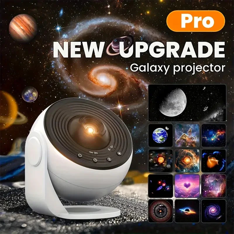 Pro Night Light Galaxy Projector Starry Sky Projector 360° Rotate Planetarium Lamp for Kids Bedroom Valentines Day Wedding Deco