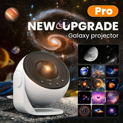 Pro Night Light Galaxy Projector Starry Sky Projector 360° Rotate Planetarium Lamp for Kids Bedroom Valentines Day Wedding Deco