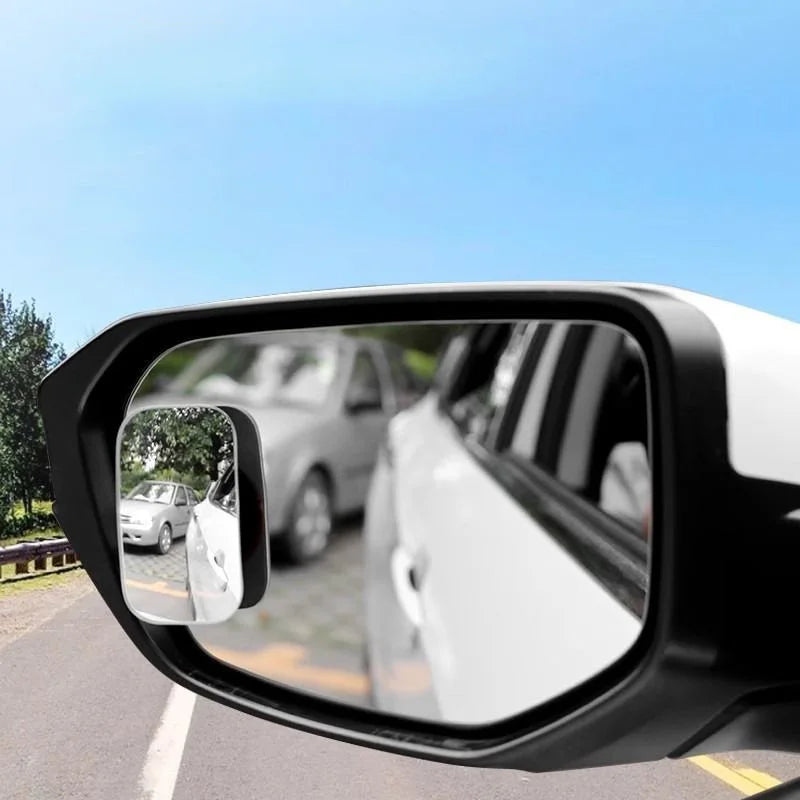 Car Blind Spot Mirror 2PCS 360 Degree Adjustable Car Rearview Convex Mirror for Car Reverse Wide Angle Parking Rimless Mirrors