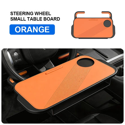 3-In-1 Car Steering Wheel Desk Tray Foldable Laptop Table Food Holder Stand Portable Driver Workstation for Travel and Dining