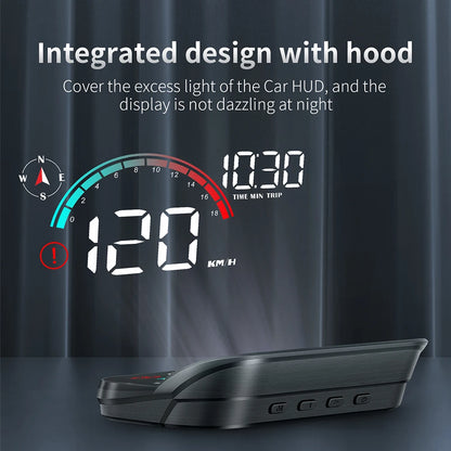 M22 Head up Display GPS MPH Windshield Projector Car HUD Universal Digital GPS Speedometer Km/H Car Multi-Functions Speed Meter