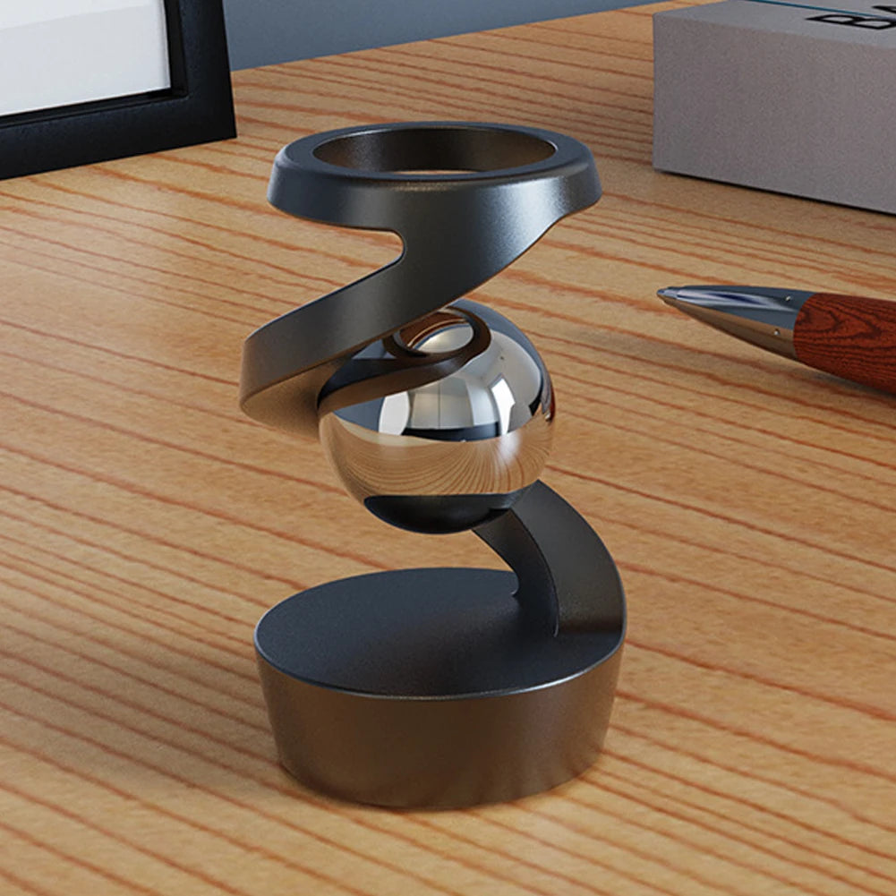 Magnetic Levitation Anti-Stress Gyroscope Spinner - Kinetic Desk Toy for Optical Illusions and Relaxation