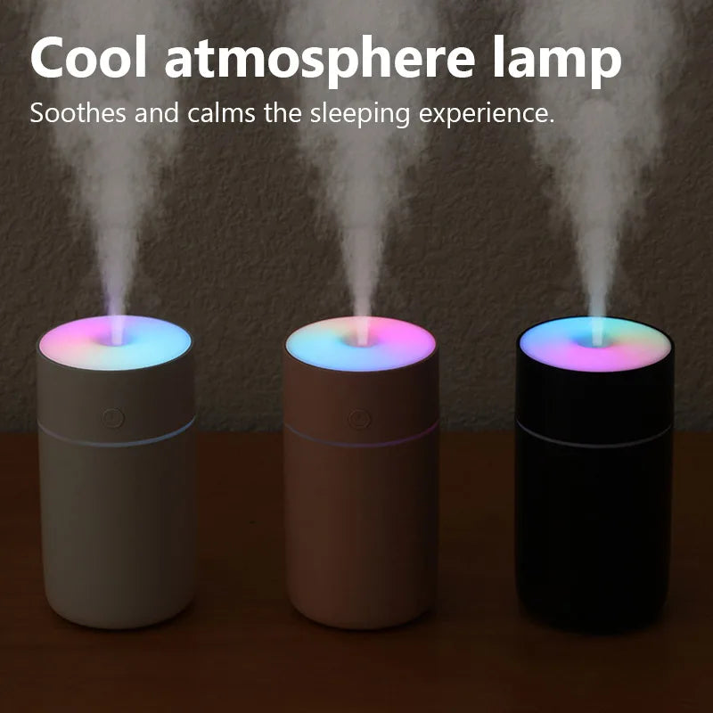 Wireless Portable Air Humidifier USB Rechargeable Home Car Mini Aroma Diffuser Colorful Essential Oil Humidificador Mist Maker