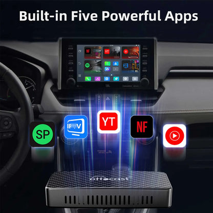 Play2Video AI Box for Youtube Netflix Wireless Carplay Android Auto Adapter Car Accessories for Benz Toyota VW Kia Niss
