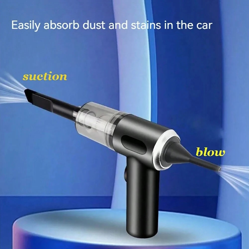 3-in-1 Cordless Car Vacuum — dual suction and blower mode