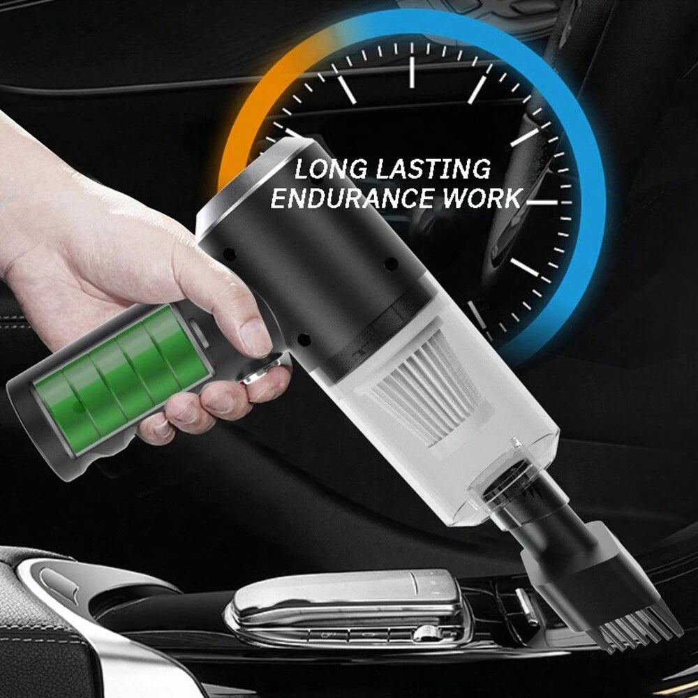 3-in-1 Cordless Car Vacuum — long-lasting battery for handheld car use